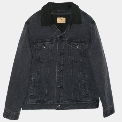 Unisex Sherpa-Lined Denim Jacket Thumbnail