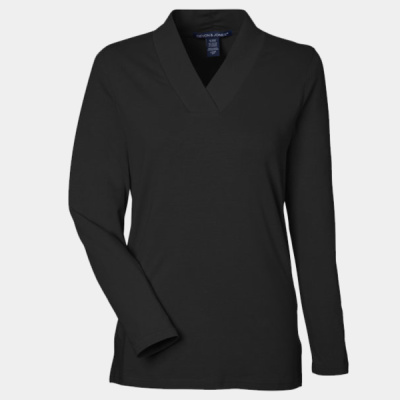 Women's Raleigh Shawl Collar Knit Top Thumbnail