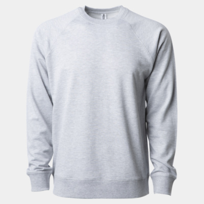 Icon Unisex Lightweight Loopback Terry Crewneck Sweatshirt Thumbnail